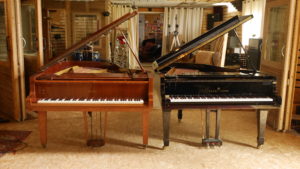 studio la boite à meuh - enregistrement deux pianos à queue