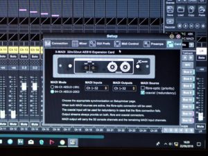 studio la boîte à meuh -Behringer x-madi