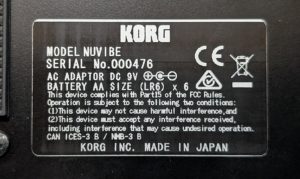 studio-la-boite-a-meuh-korg-nuvibe-numero-serie